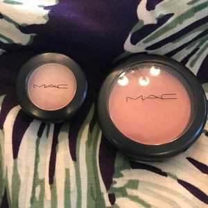 MAC eyeshadow and blush